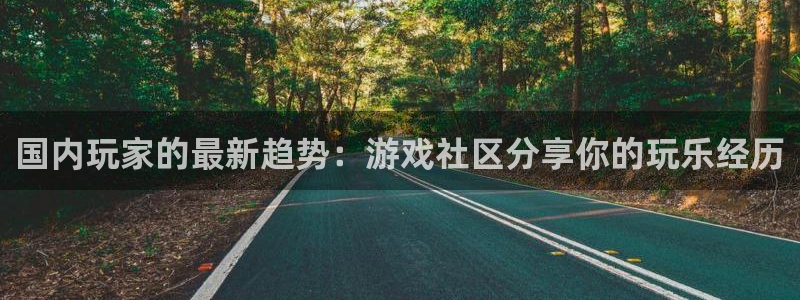 星欧娱乐注册地址：国内玩家的最新趋势：游戏社区分享你的玩乐经